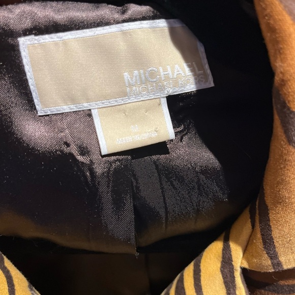 Michael Kors Divine Tiger Animal Print Trench Coat - Picture 7 of 11